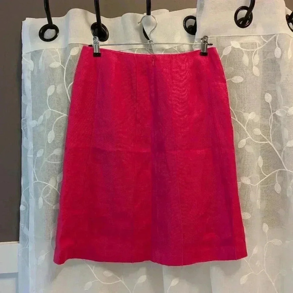 Talbots Irish Linen Skirt, Size 8, Pink - Picture 2 of 5